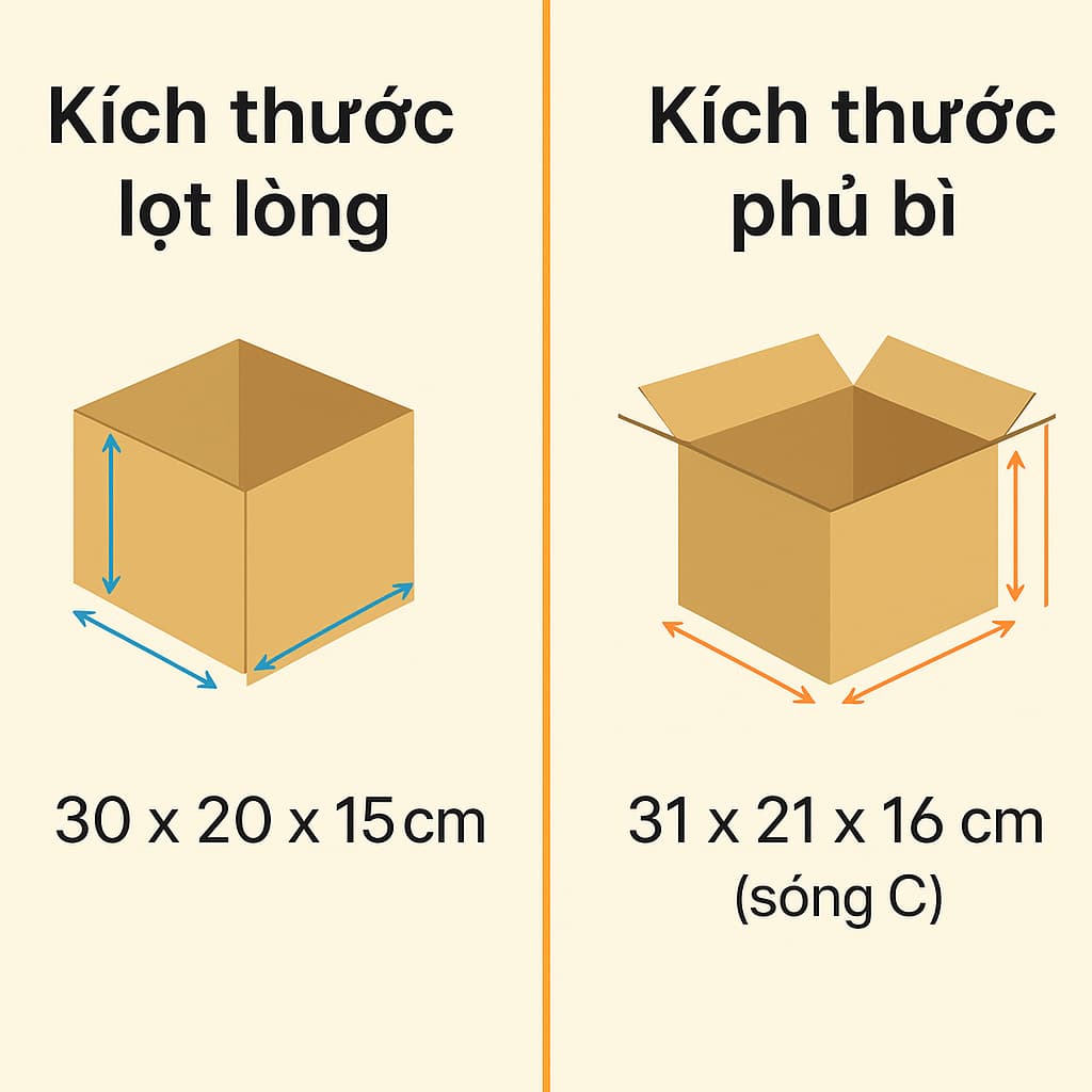 Kích Thước Lọt Lòng & Kích Thước Phủ Bì